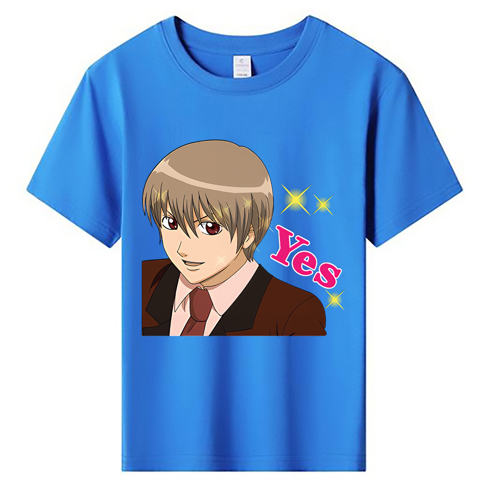 （画像用） ぎんたま 坂田銀時（さかたぎんとき） 神楽 志村新八（しむら しんぱち） GINTAMA Sakata Gintoki Kagura Shimura Shinpachi 綿100％キッズTシャツ（フロントプリント）